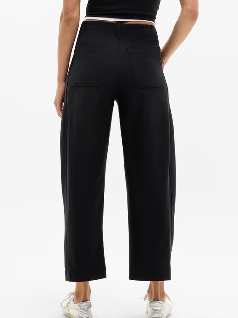 Athleta Black Skyline High Waist Barrel Leg Pants - Picture 2 of 6